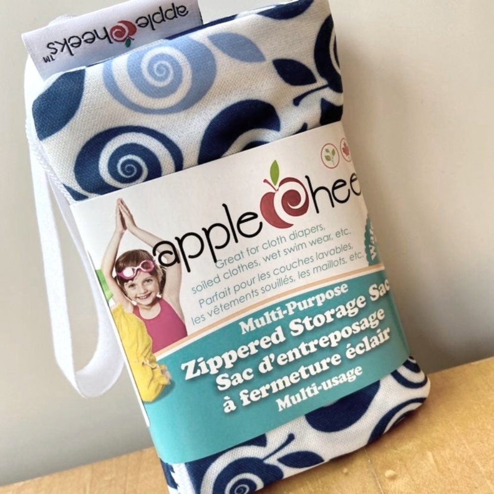 AppleCheeks Zippered Wet Sac Blue